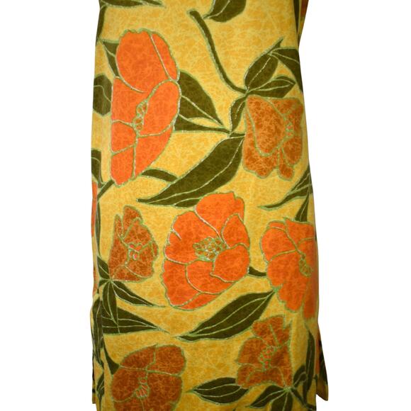 Vintage 60s Casual Aire Sun Fashions Hawaiian Atomic Neon Citrus MOD Shift Dress - Picture 4 of 10